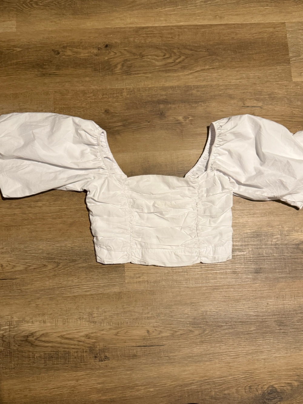 Forever 21 Peasant Crop Top